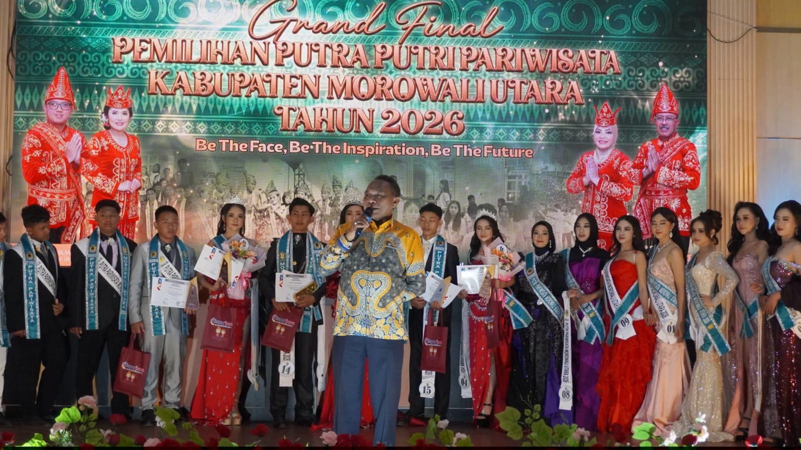 Grand Final Meriah, Evolet dan Rasya Raih Mahkota Pariwisata Morut