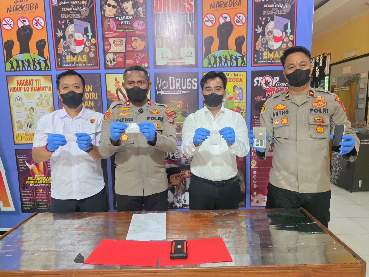 Polres Morut Sita 64,64 Gram Sabu, Tiga Orang Ditangkap