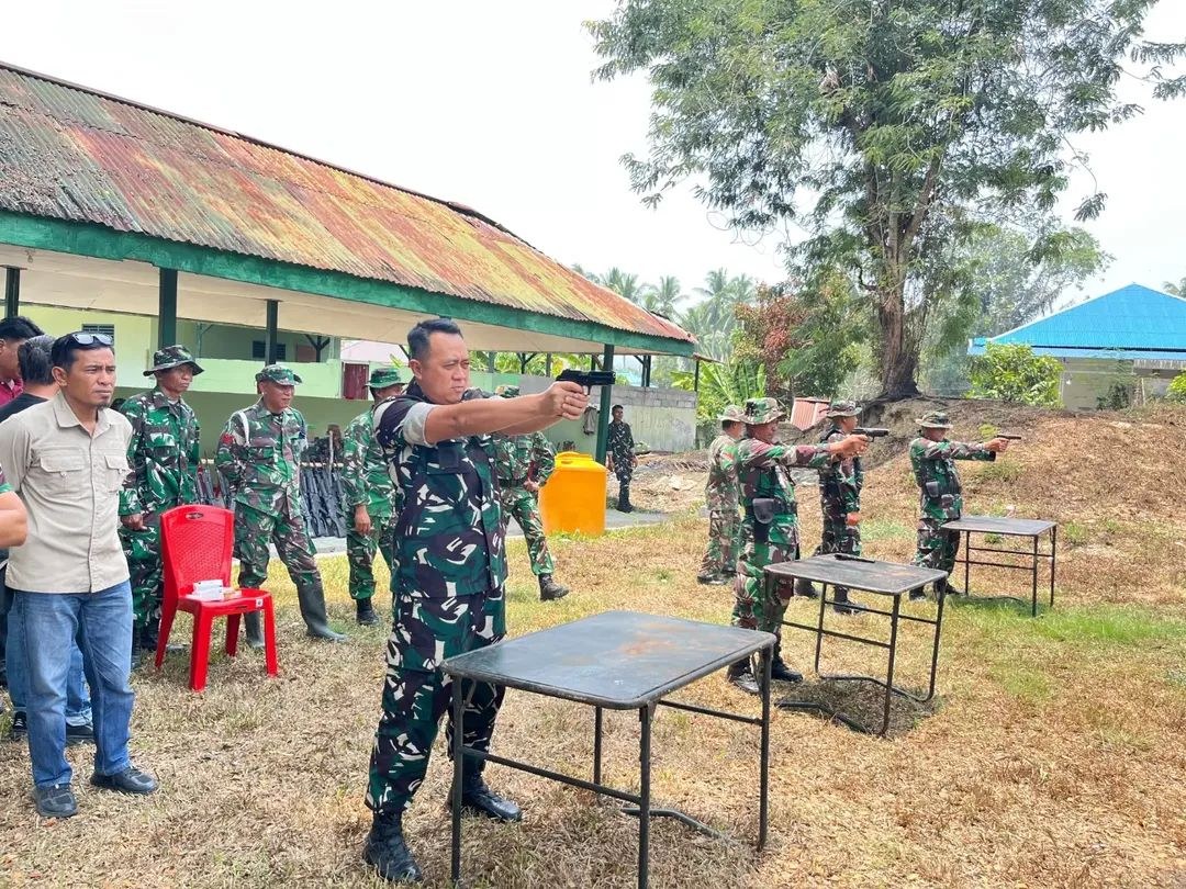 Kodim 1307 Poso Asah Ketangkasan Prajurit Lewat Latihan Menembak