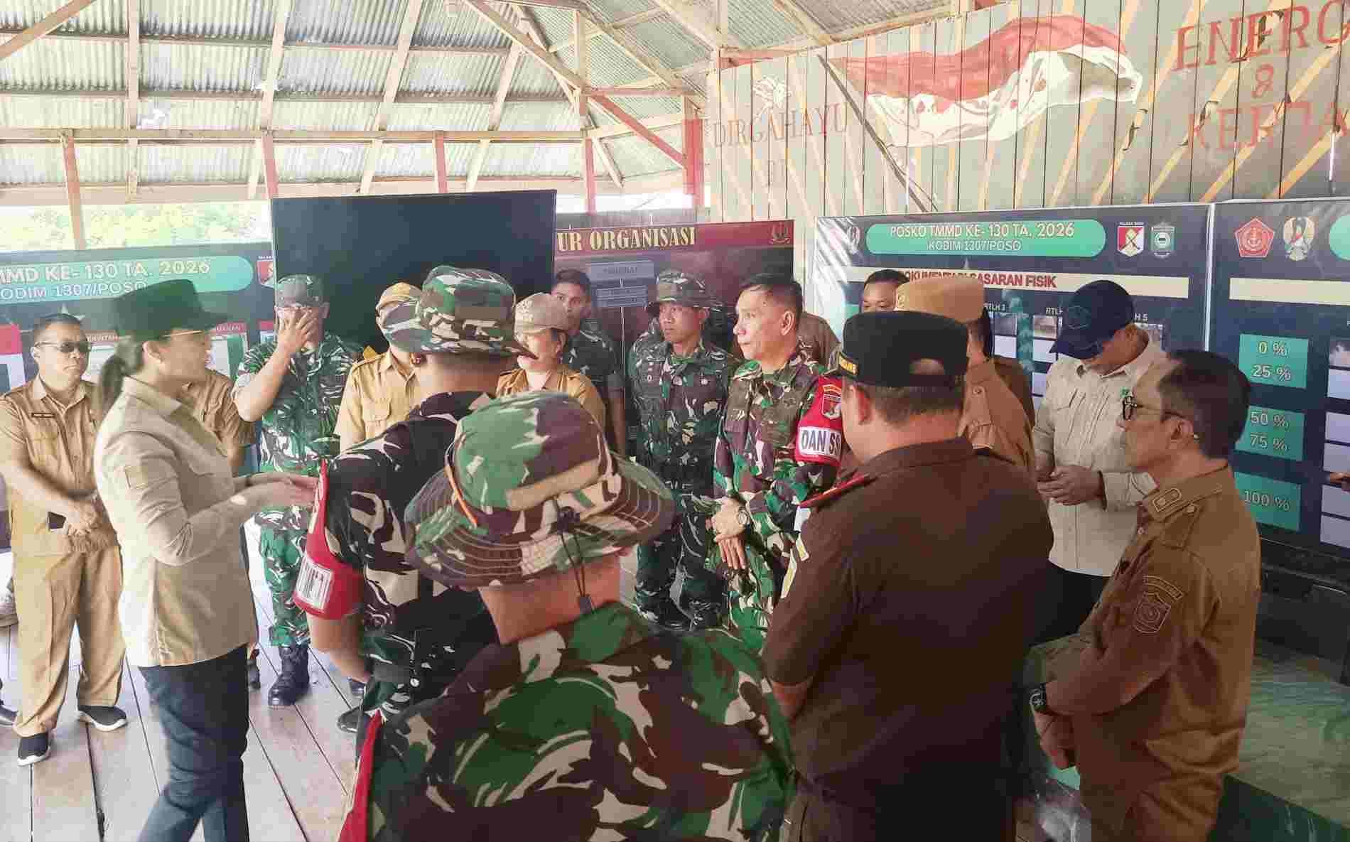 TMMD ke-130 di Buka, Sasar Rumah Tak Layak Huni hingga Jalan Desa