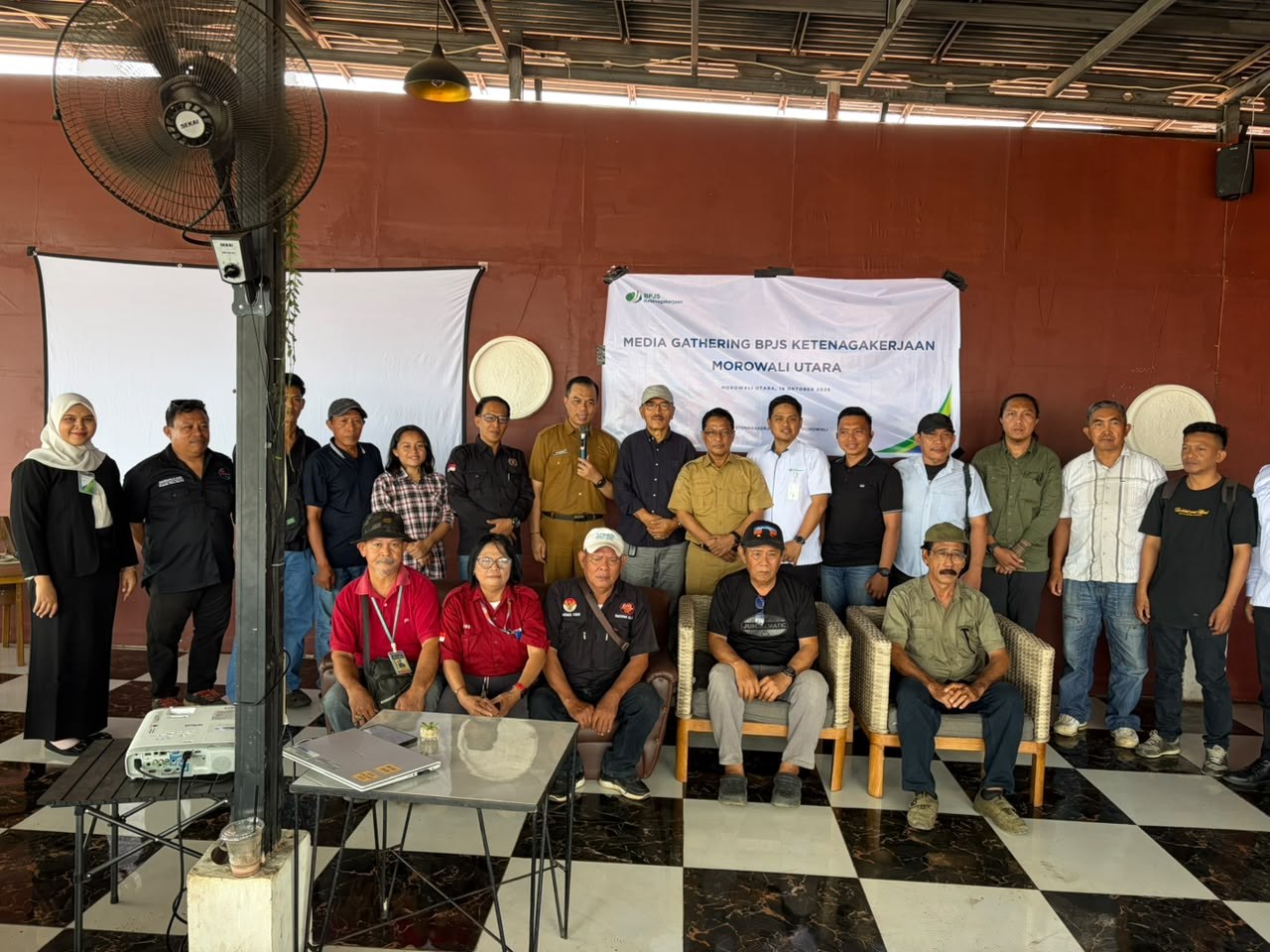 Kominfo Morut dan BPJS Ketenagakerjaan Perkuat Sinergi Media