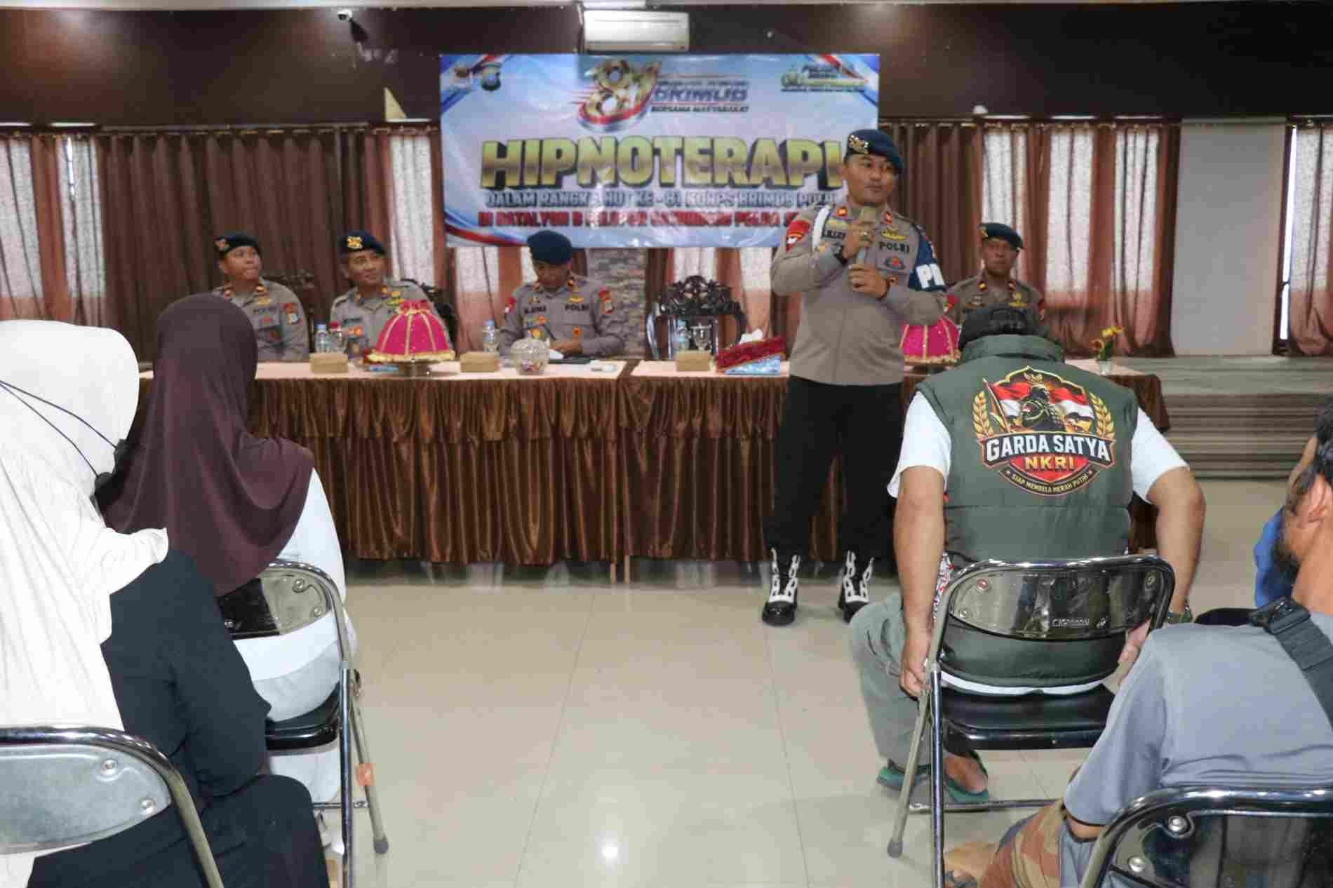 Sambut HUT Brimob, 137 Peserta di Poso Ikuti Hipnoterapi